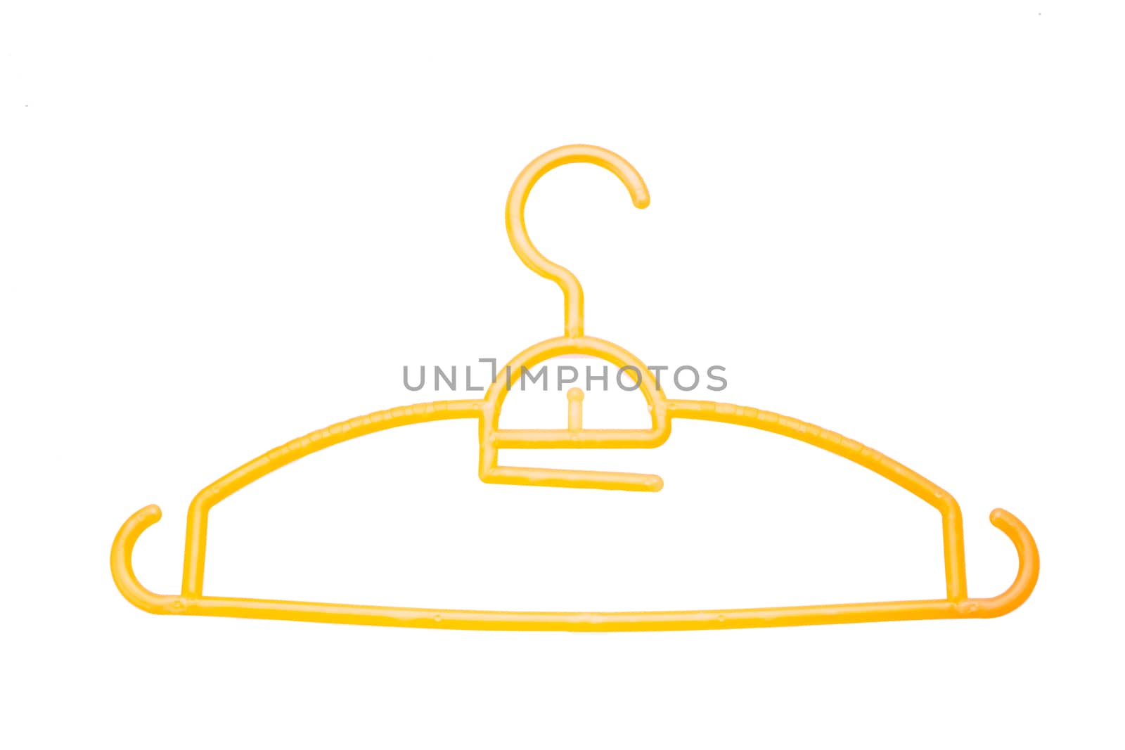 Cloth hanger isolated on white background