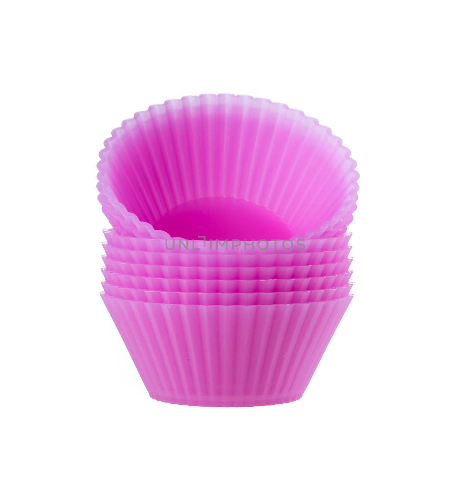 cupcake liners isolated on white background