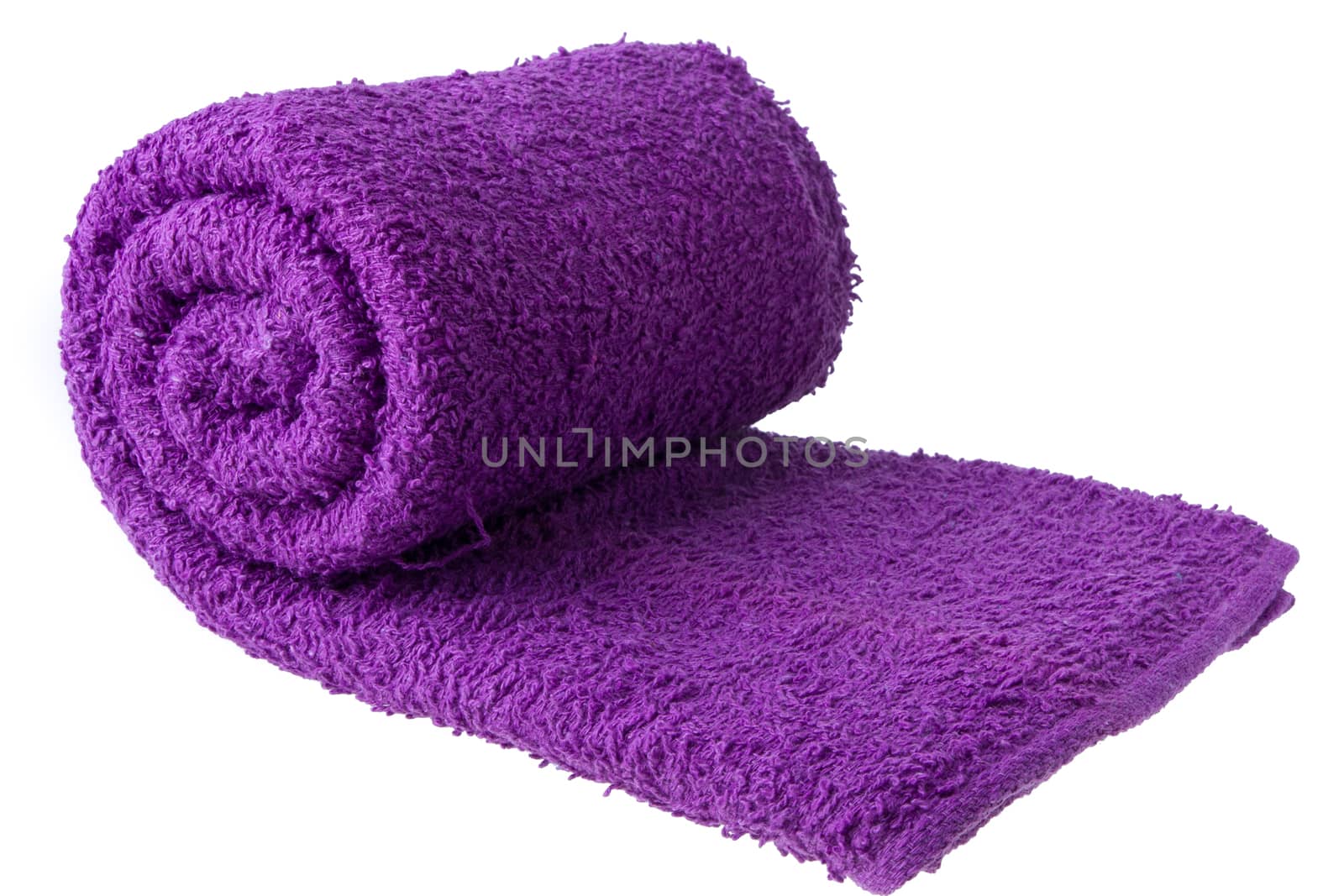 purple towel as a background for your message