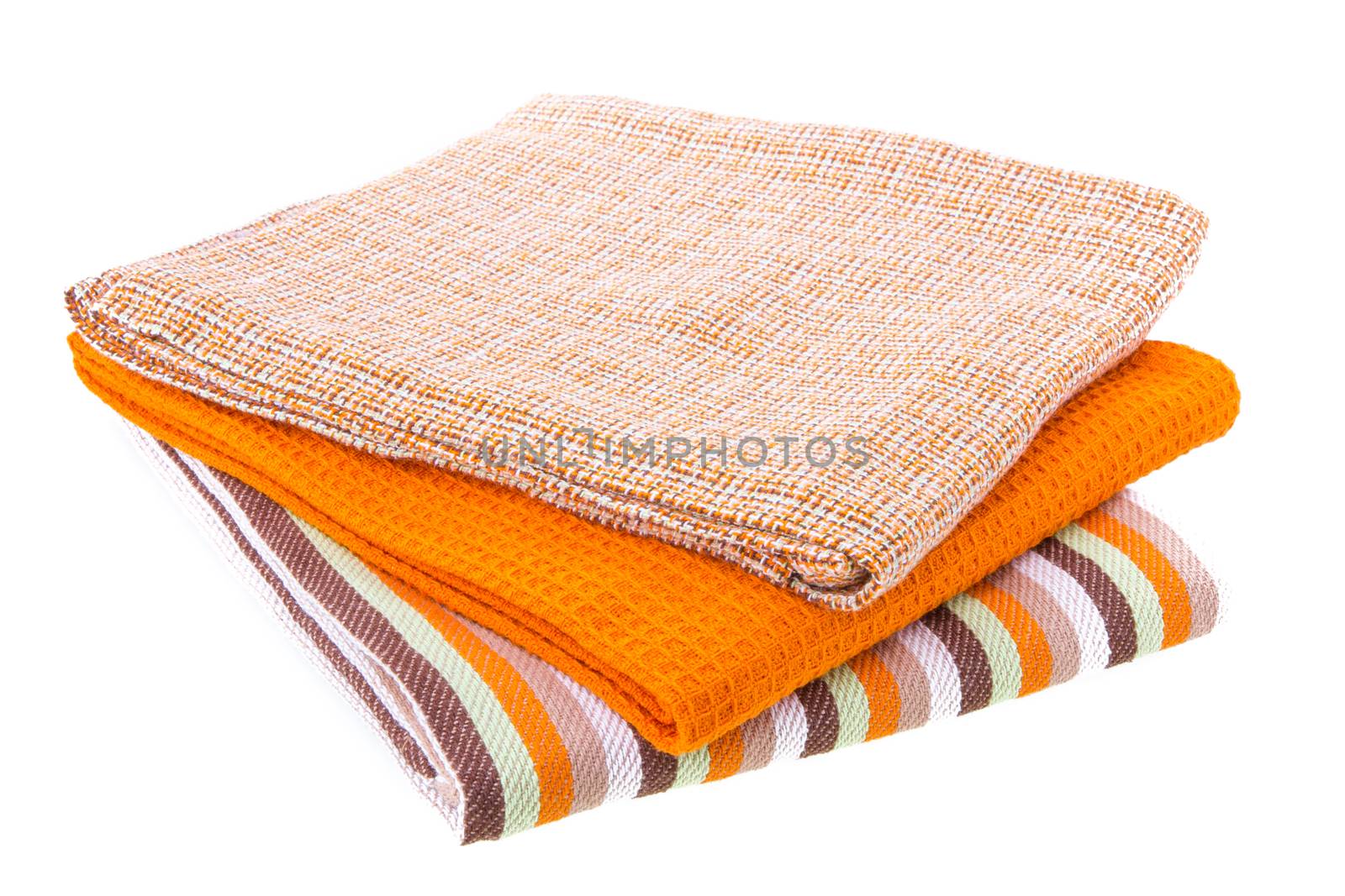 Kitchen towel isolated on white background
