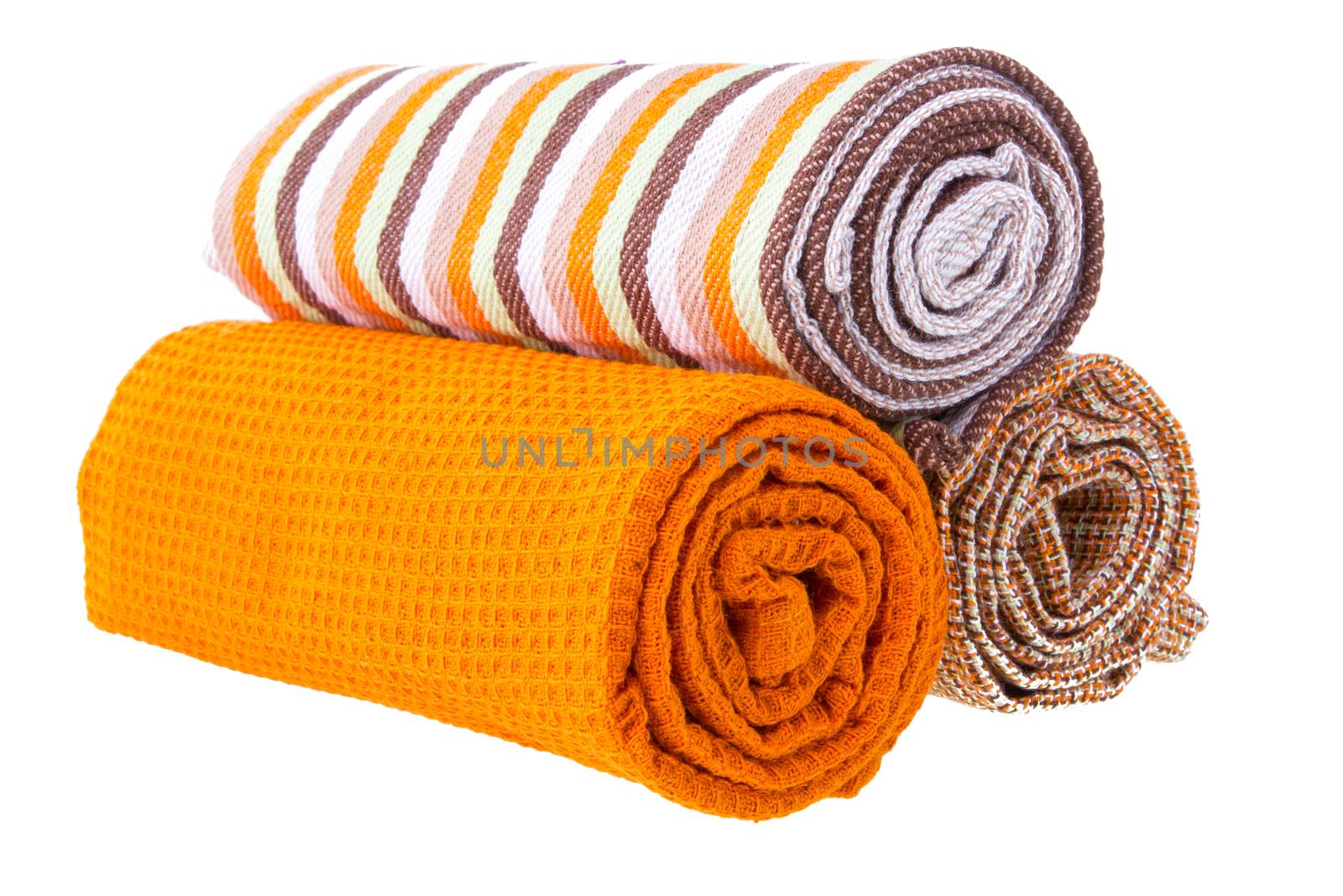 Kitchen towel isolated on white background