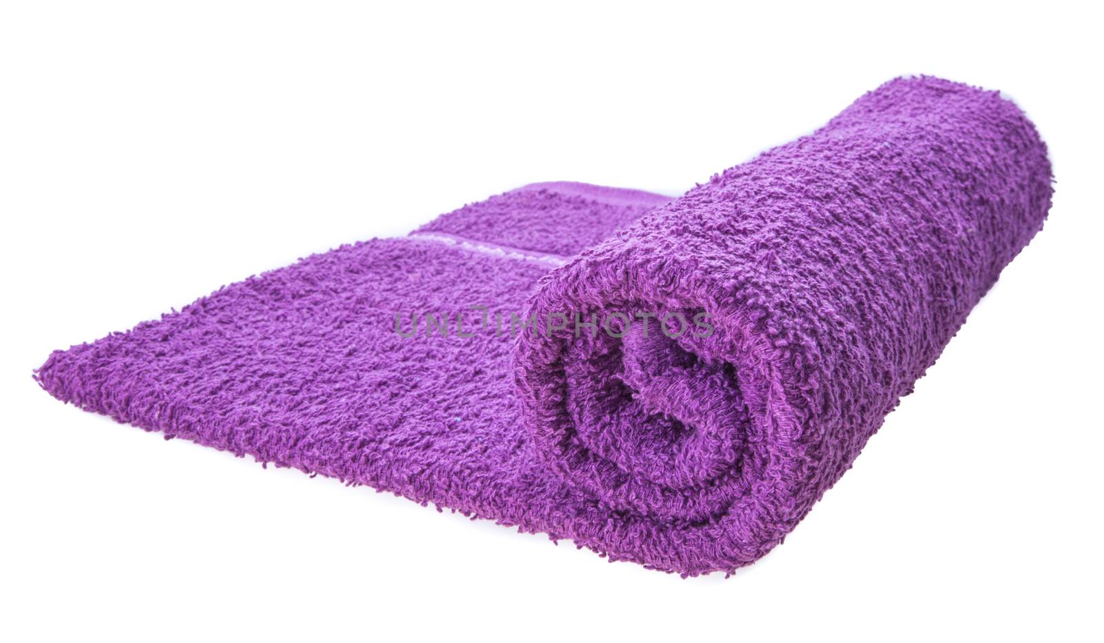 color towel isolated on white background