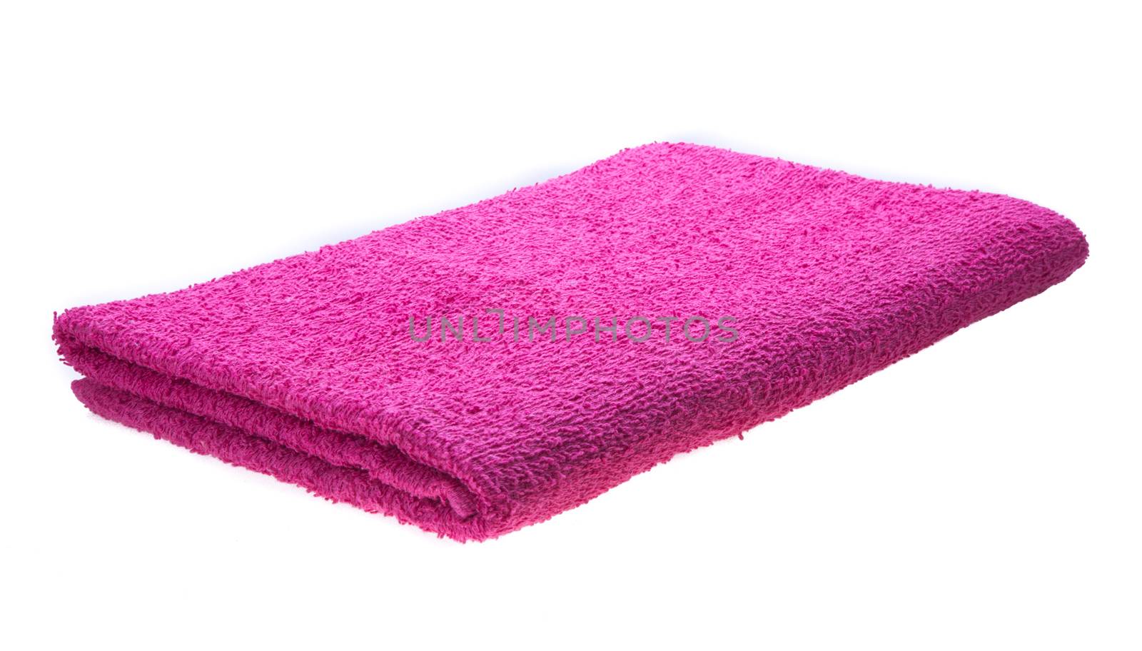 color towel isolated on white background