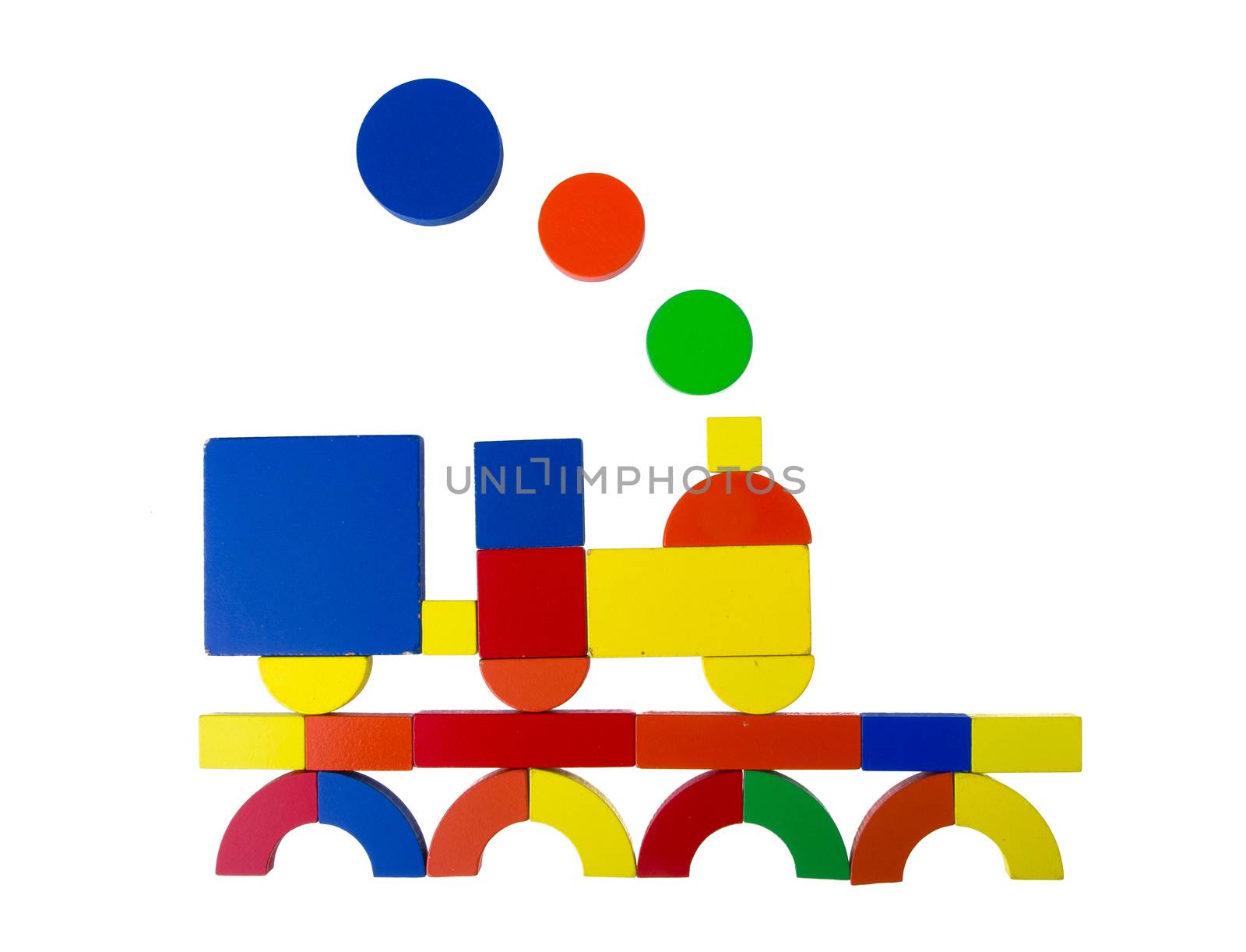 Tangram isolated on white background