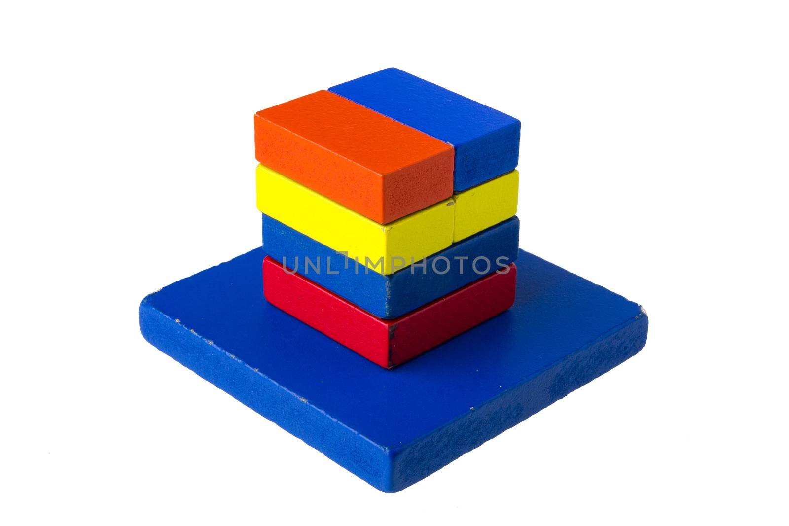 Tangram isolated on white background