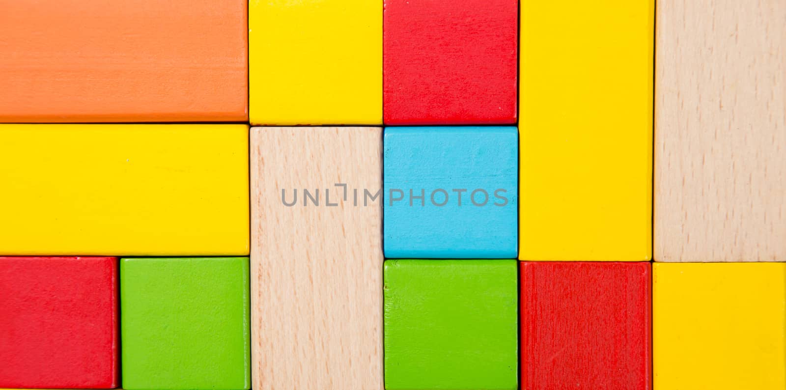 Sorted wooden toy Block Background