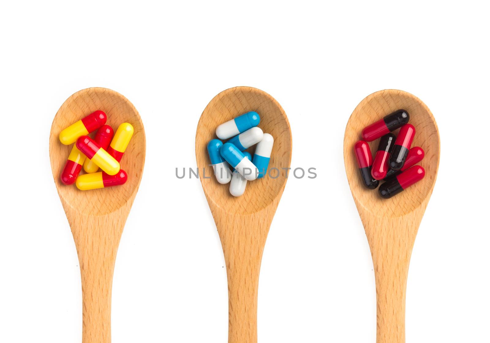 pill capsule isolated on white background