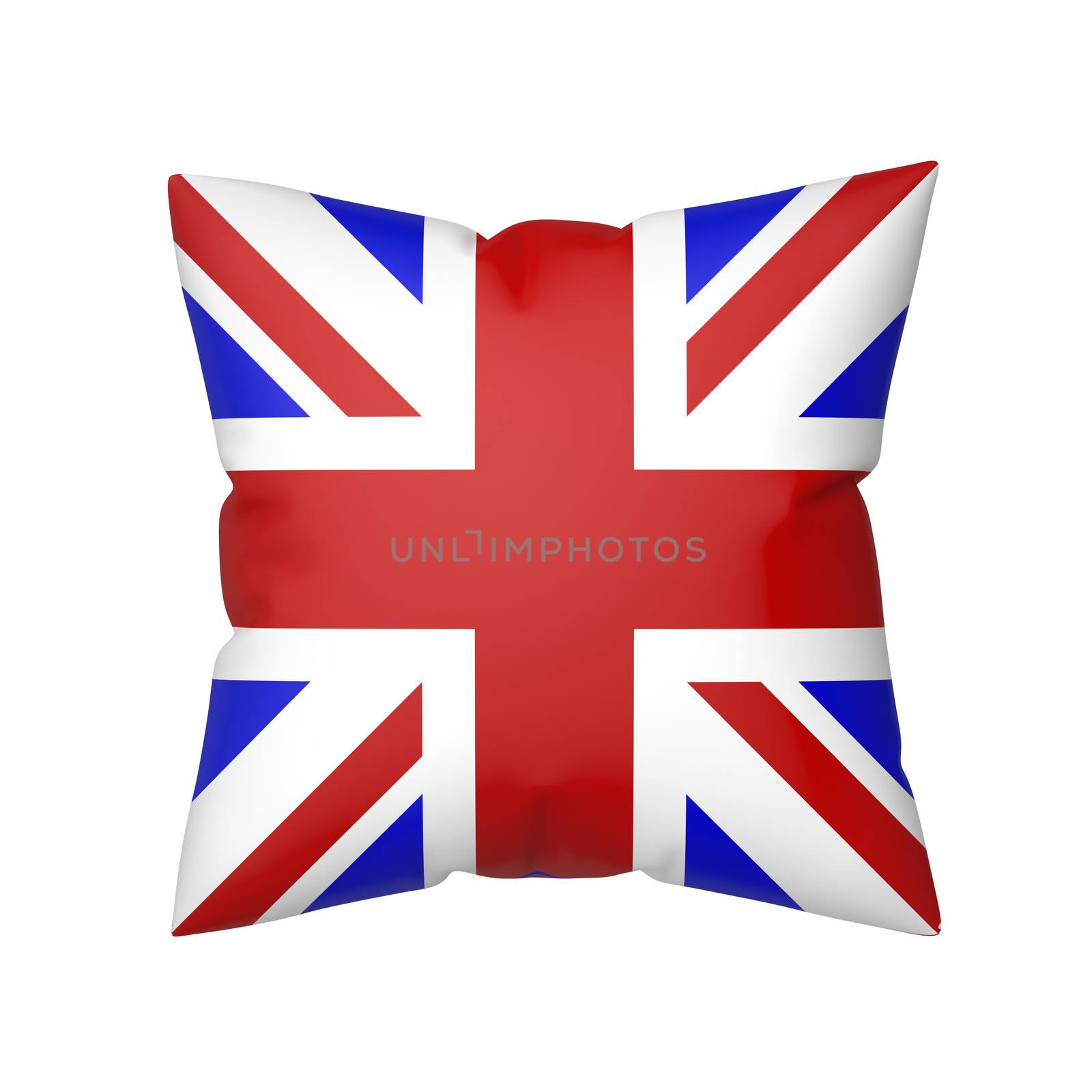 British flag on pillow by magraphics