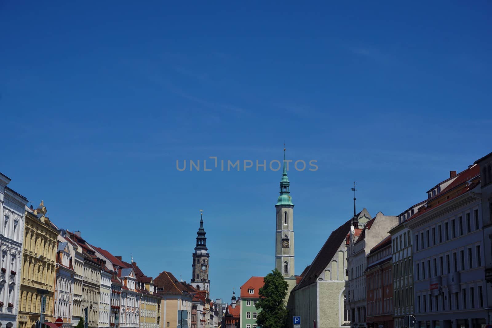 View over the Obermarkt square in the old town of Goerlitz, Germany