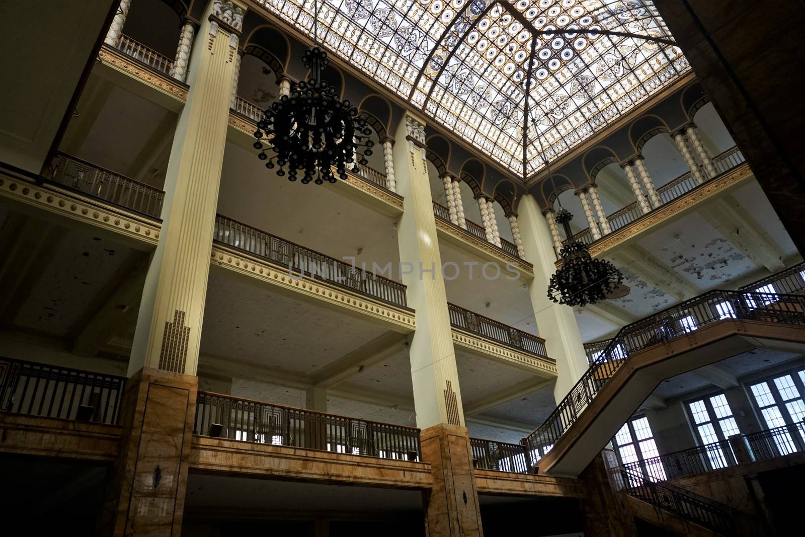 The inside of the beautiful Art Nouveau Goerlitz Department Store