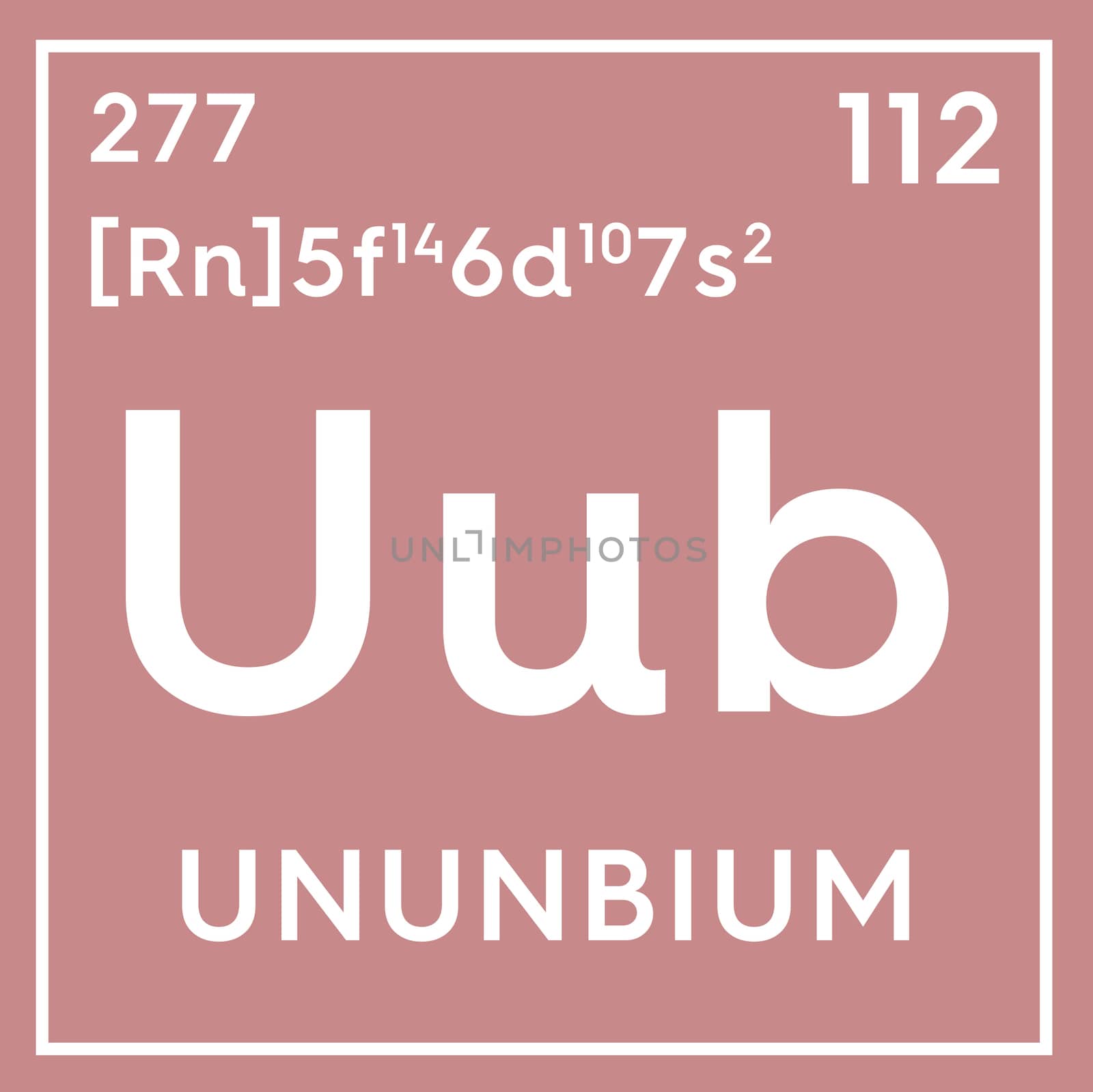 Ununbium. Transition metals. Chemical Element of Mendeleev's Per by sanches812