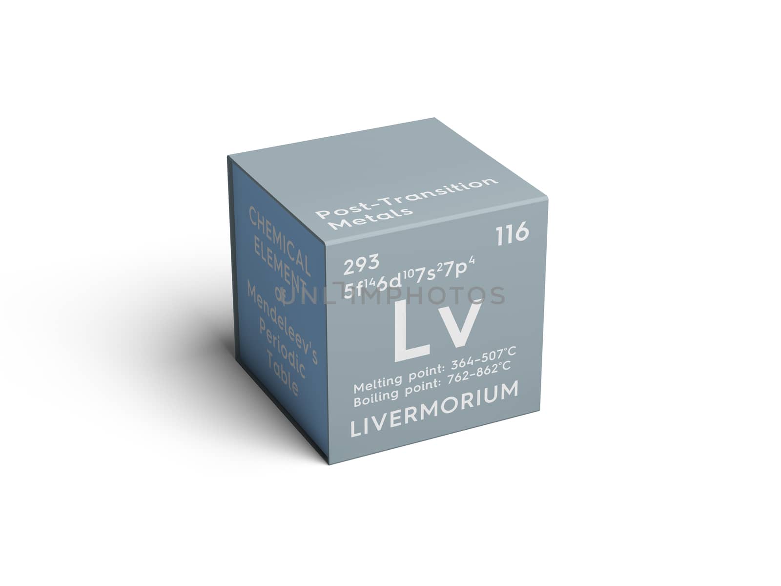 Livermorium. Post-transition metals. Chemical Element of Mendele by sanches812
