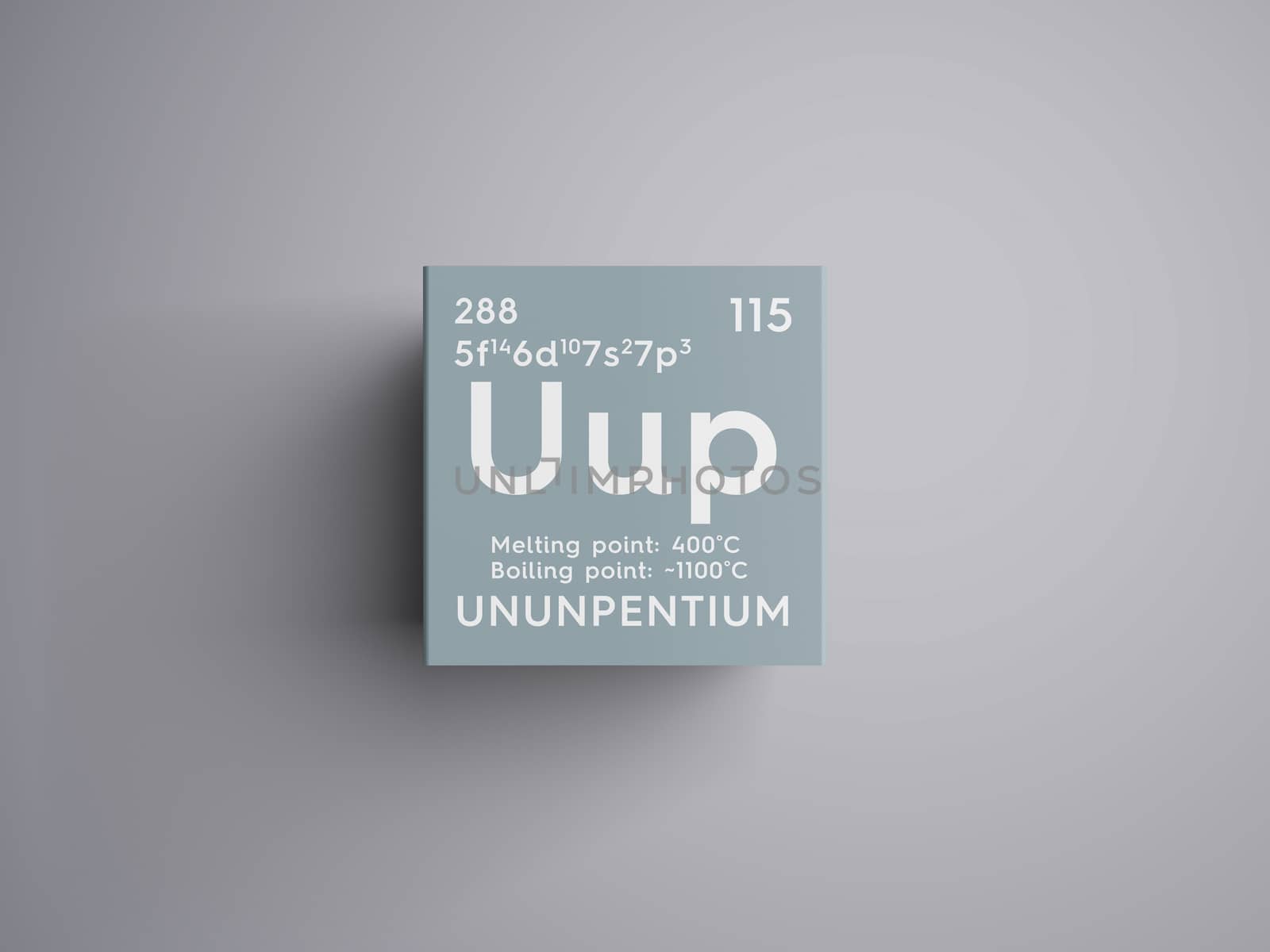 Ununpentium. Post-transition metals. Chemical Element of Mendele by sanches812