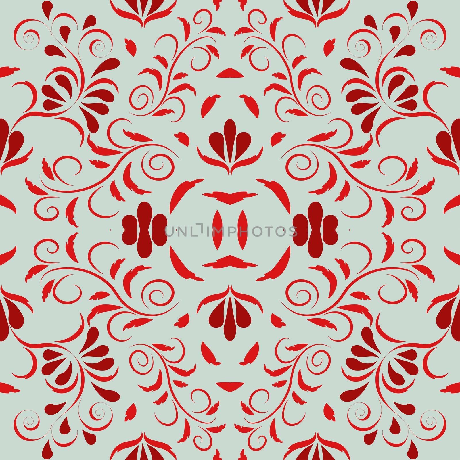 Seamless leaf pattern. Floral stylish background. Vector background.