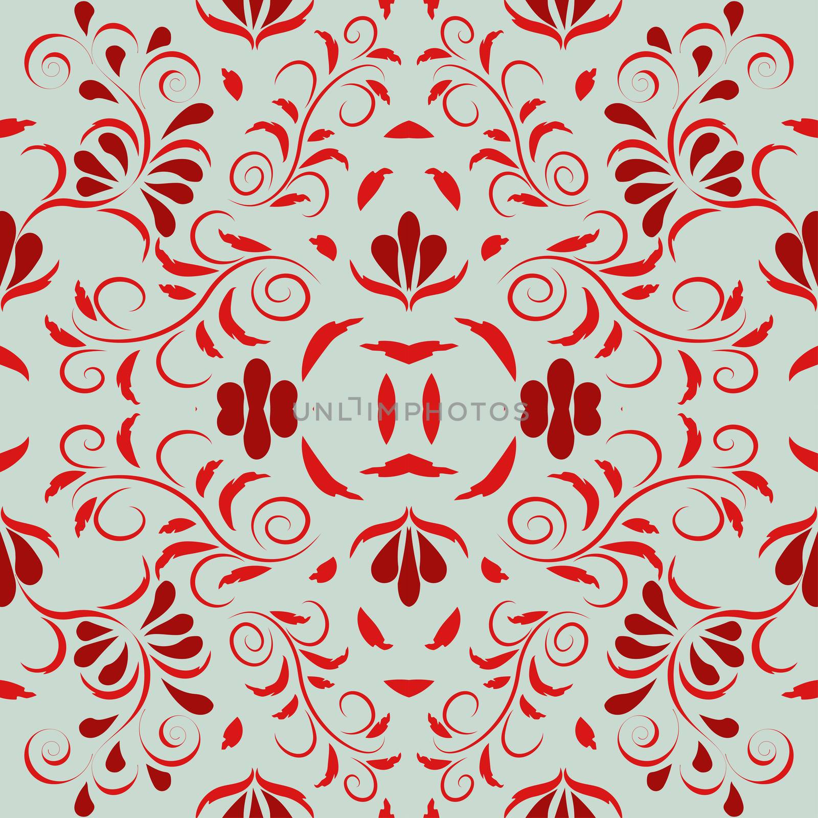 Seamless leaf pattern. Floral stylish background. Vector background.