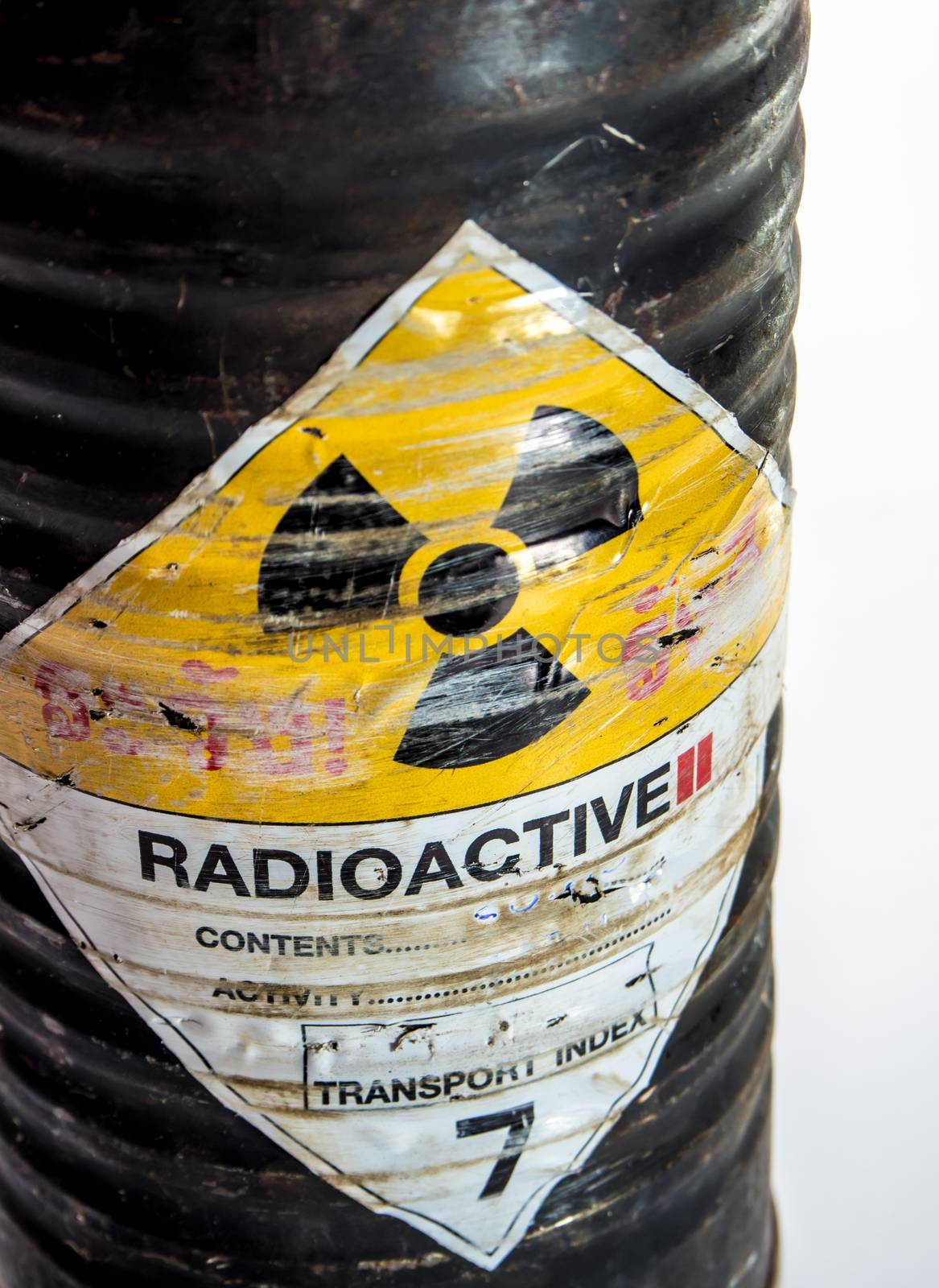 Steel container of Radioactive material by Satakorn