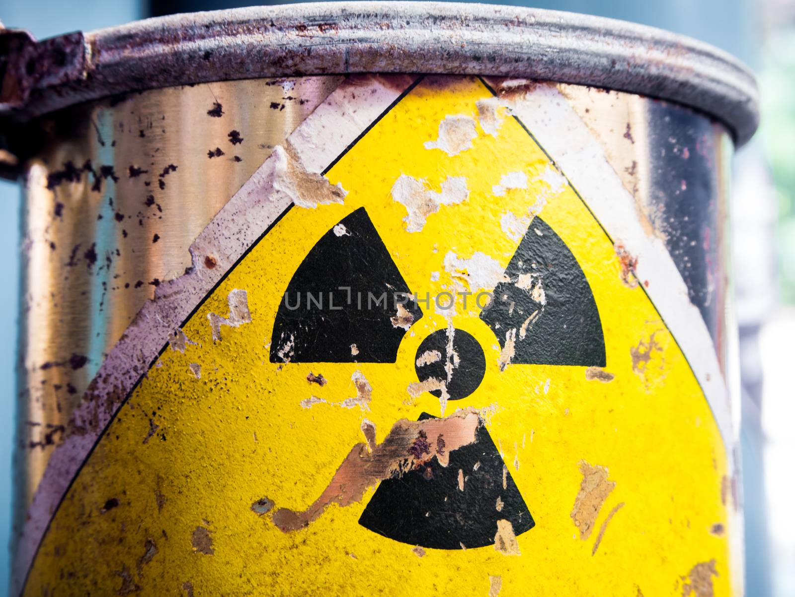 Steel container of Radioactive material by Satakorn