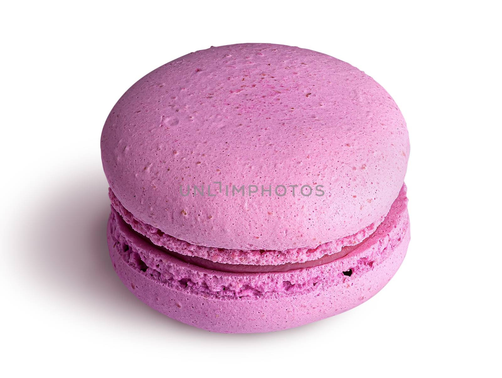 One pink macaroon angled view by Cipariss