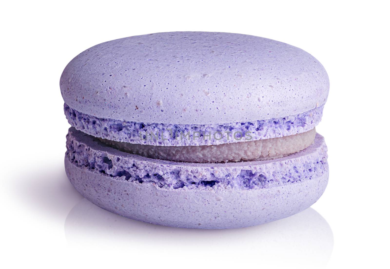 One purple macaroon front view by Cipariss