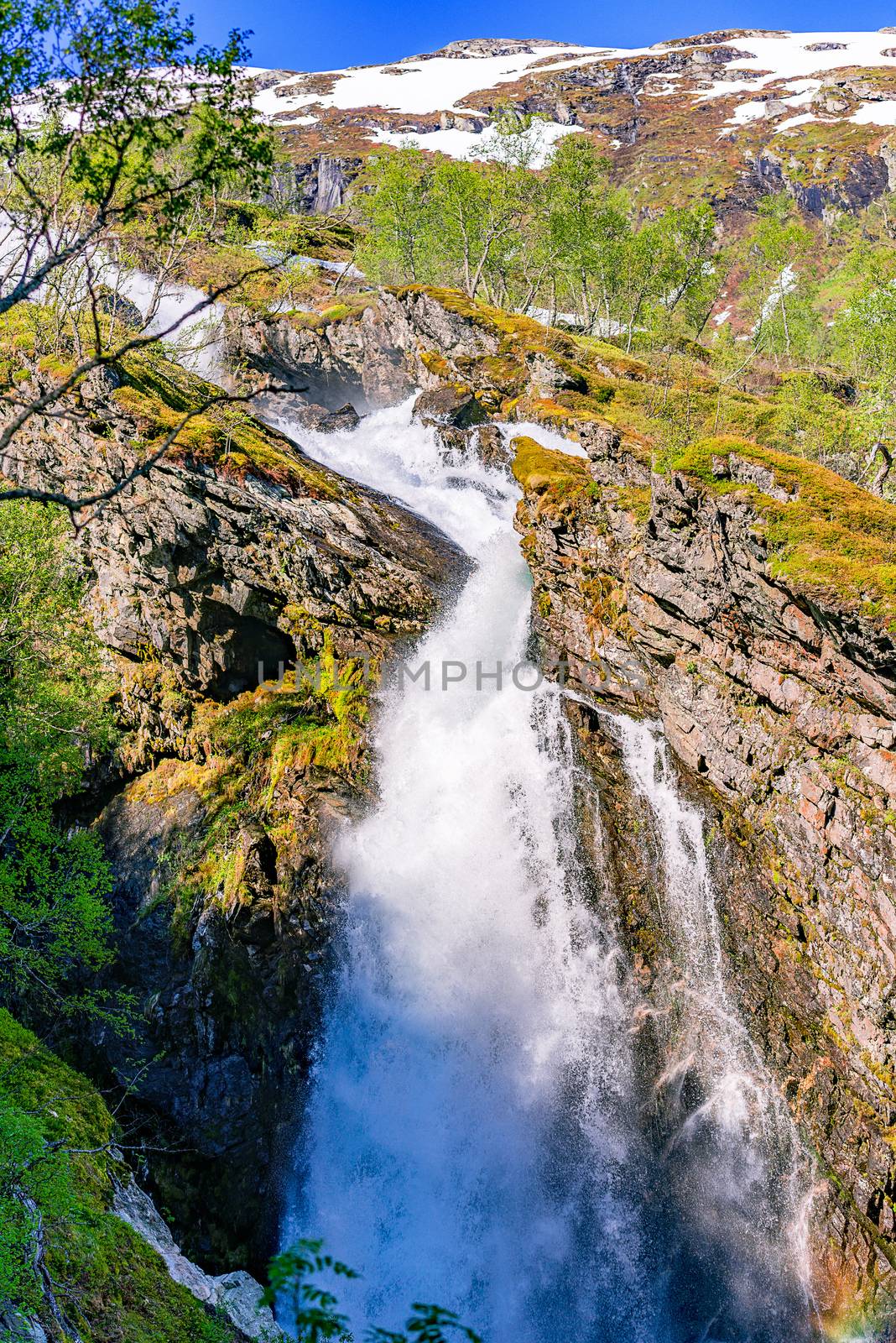 waterfall in Norway by Nanisimova