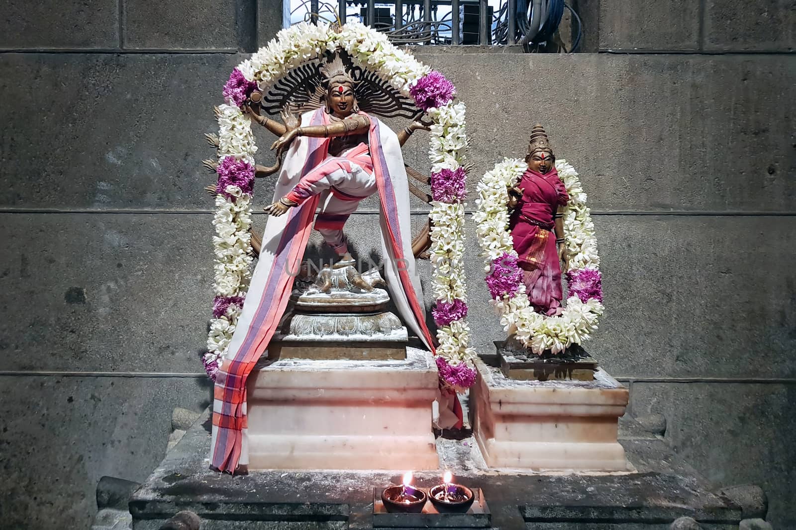 Ancient Nataraj statue in the Ramana Ashram in Tiruvanamalai India