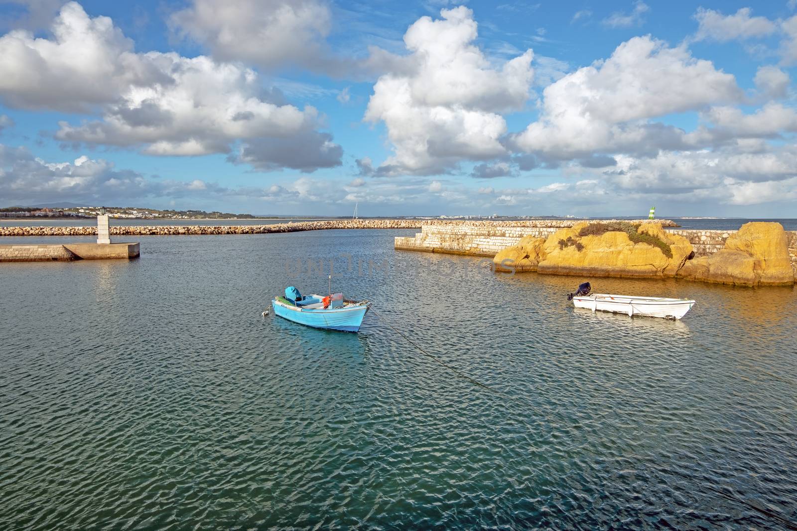 Harbor from Lagos in the Algarve Portugal