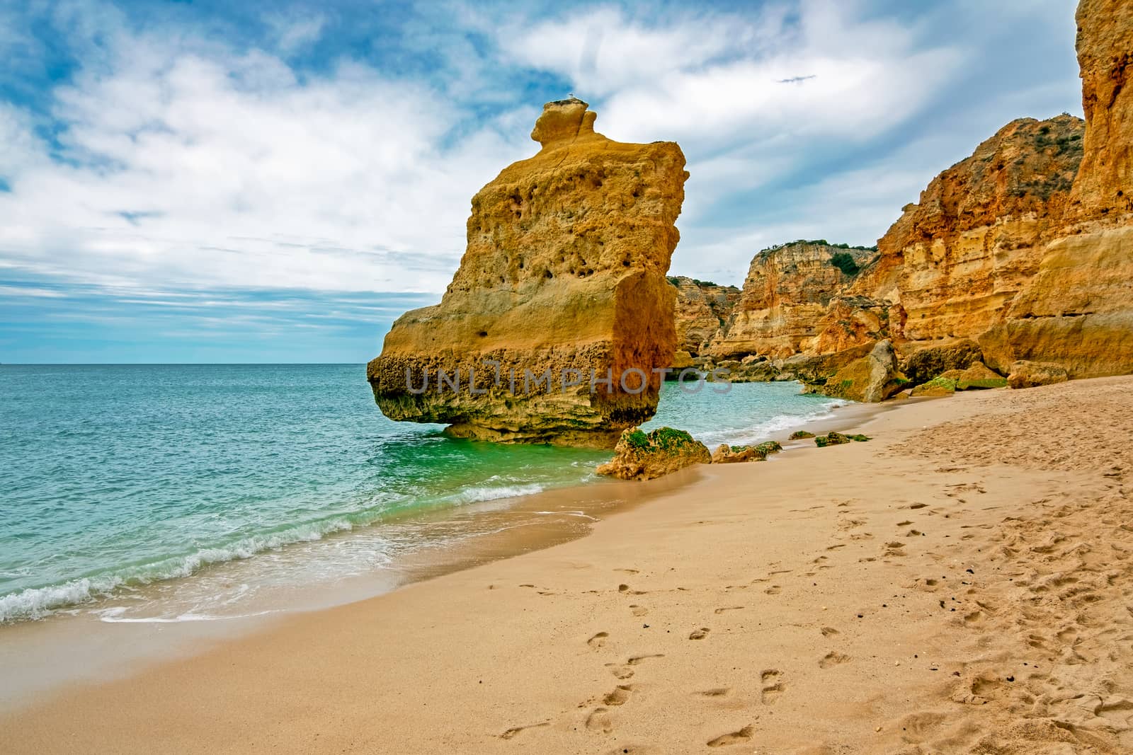 Praia da Marinha in the Algarve Portugal