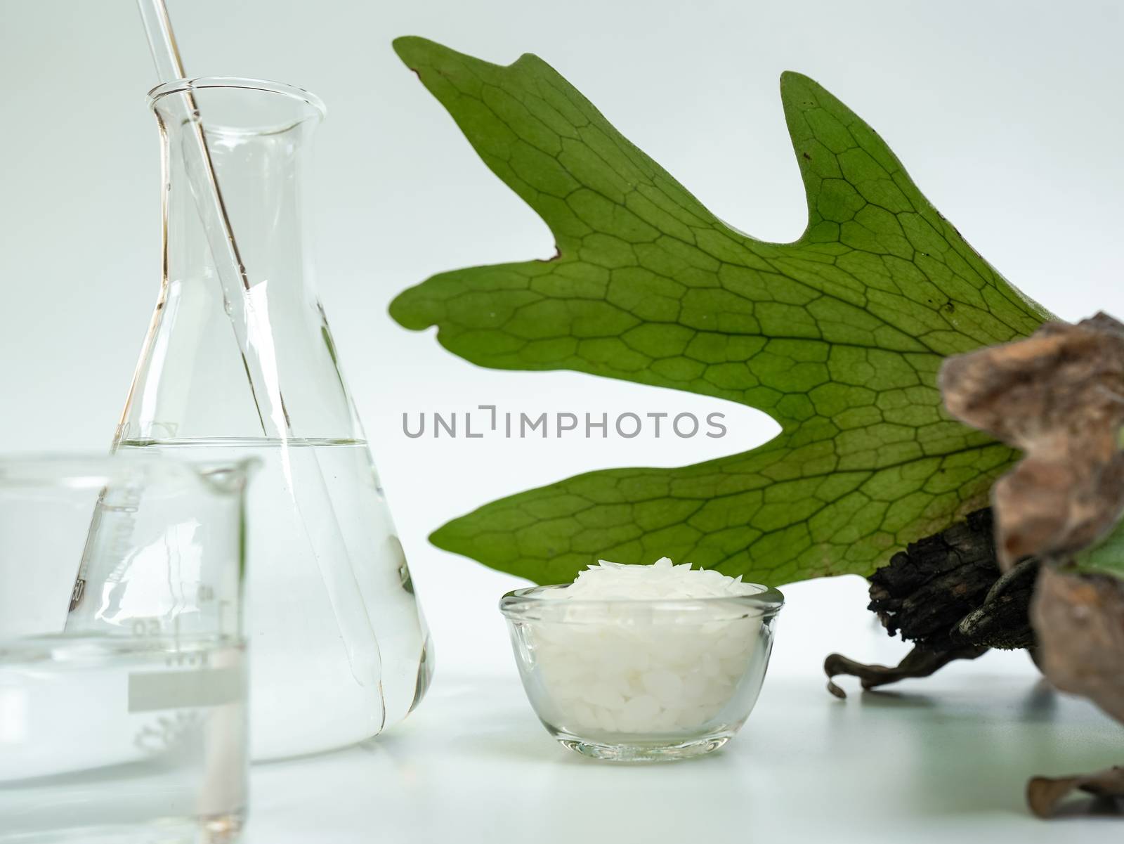 Cosmetic chemicals ingredient on white laboratory table. by chadchai_k