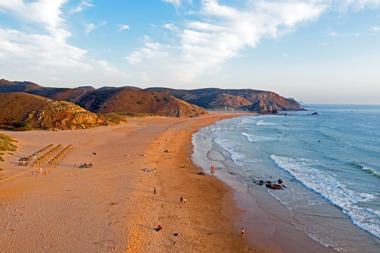 Praia do Amado at the west coast in Portugal at sunset by devy