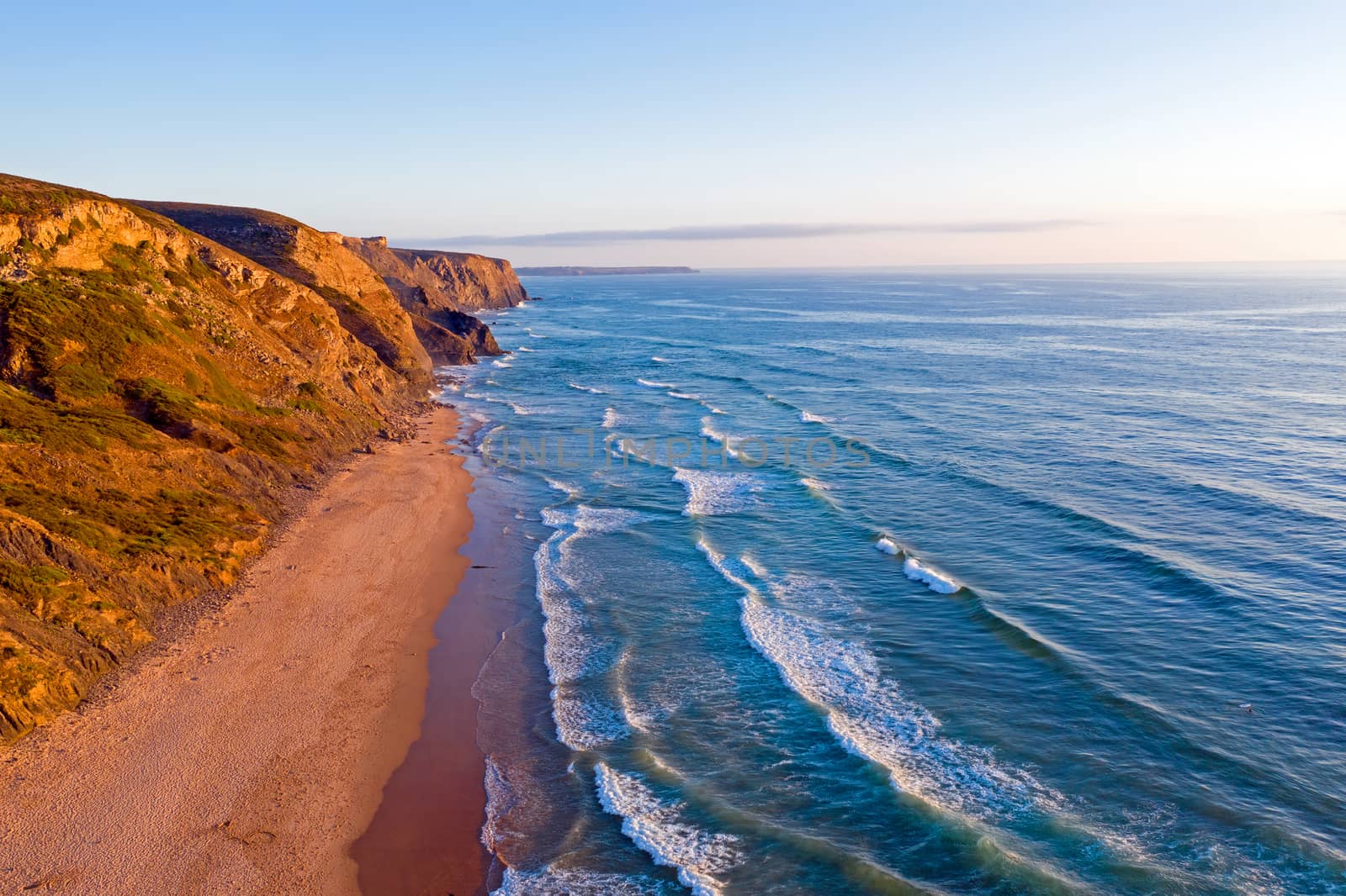 Aerial from Praia Vale Figueiras in Portugal by devy