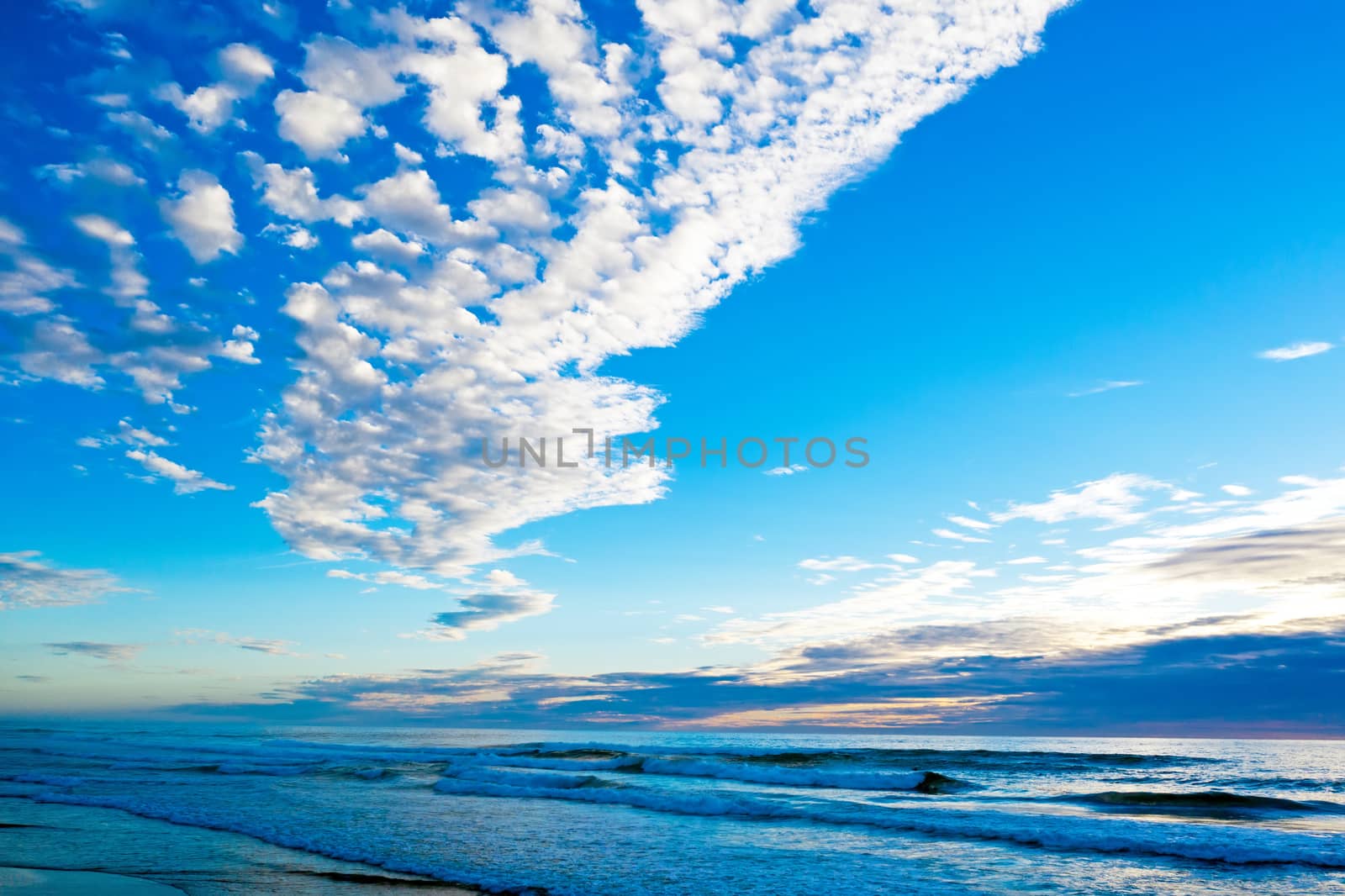 Aerial from a beautiful cloudscape at the atlantic ocean by devy