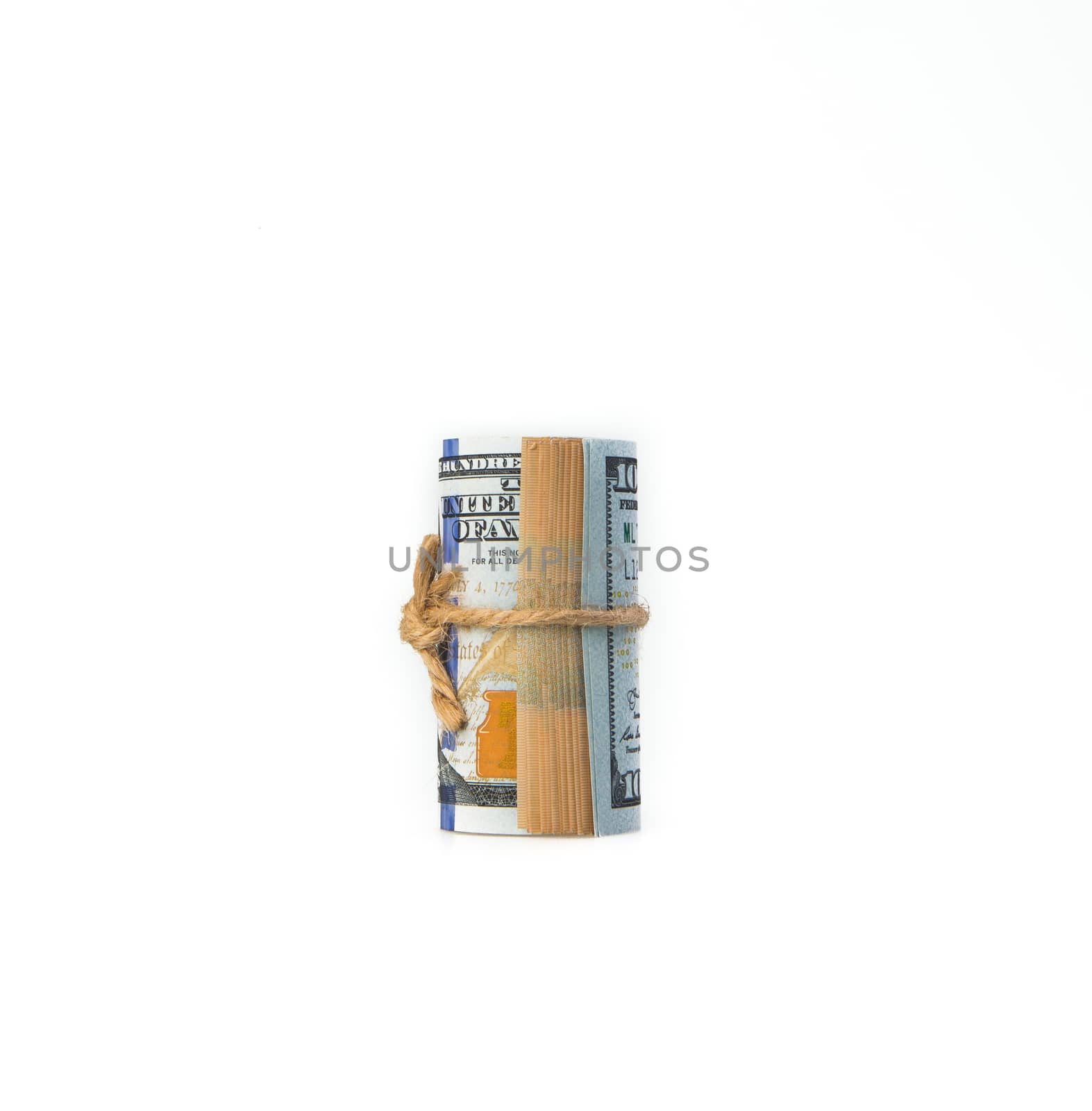 Roll of 100 usd note by tehcheesiong