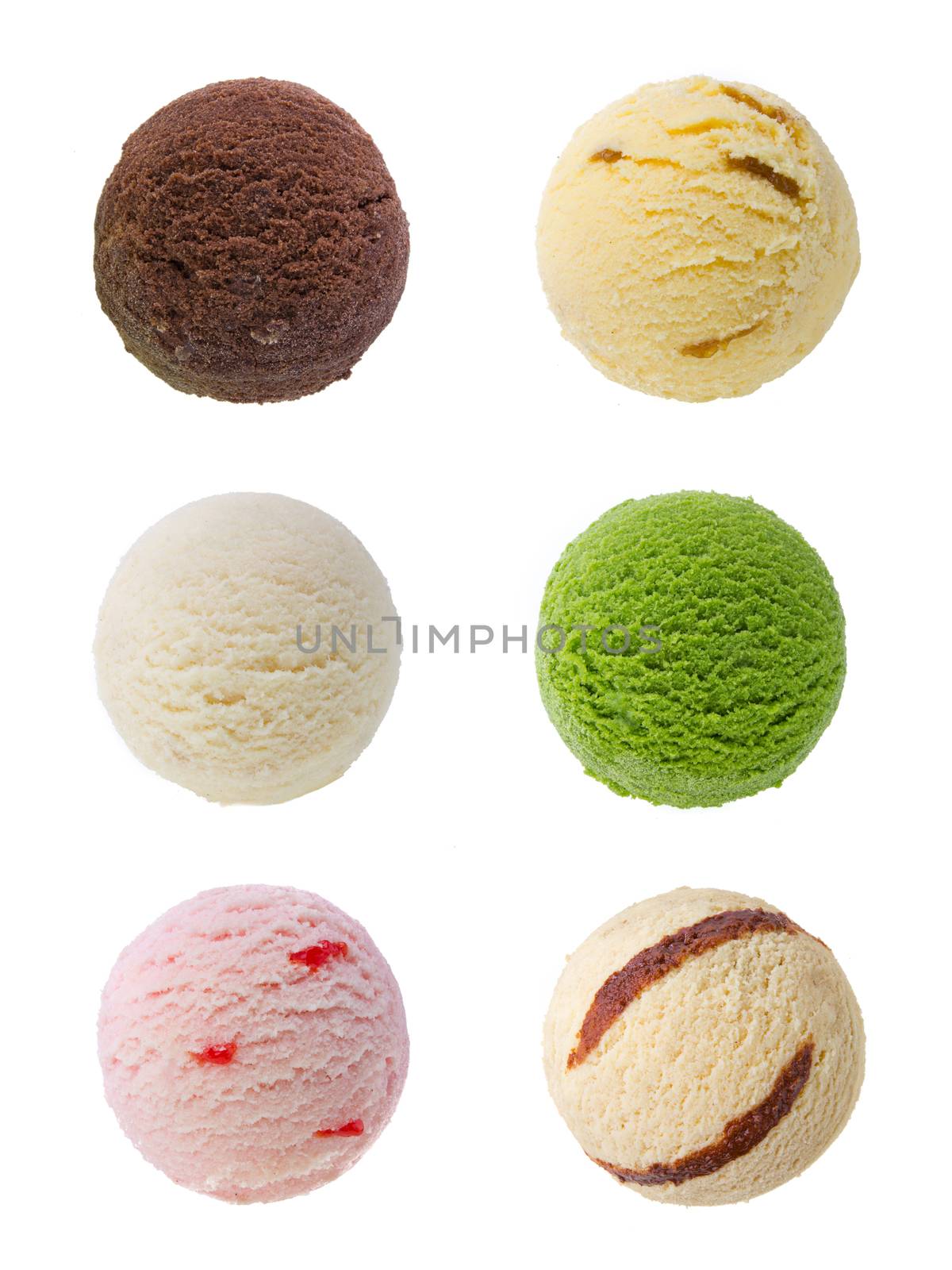 ice cream isolated on white background