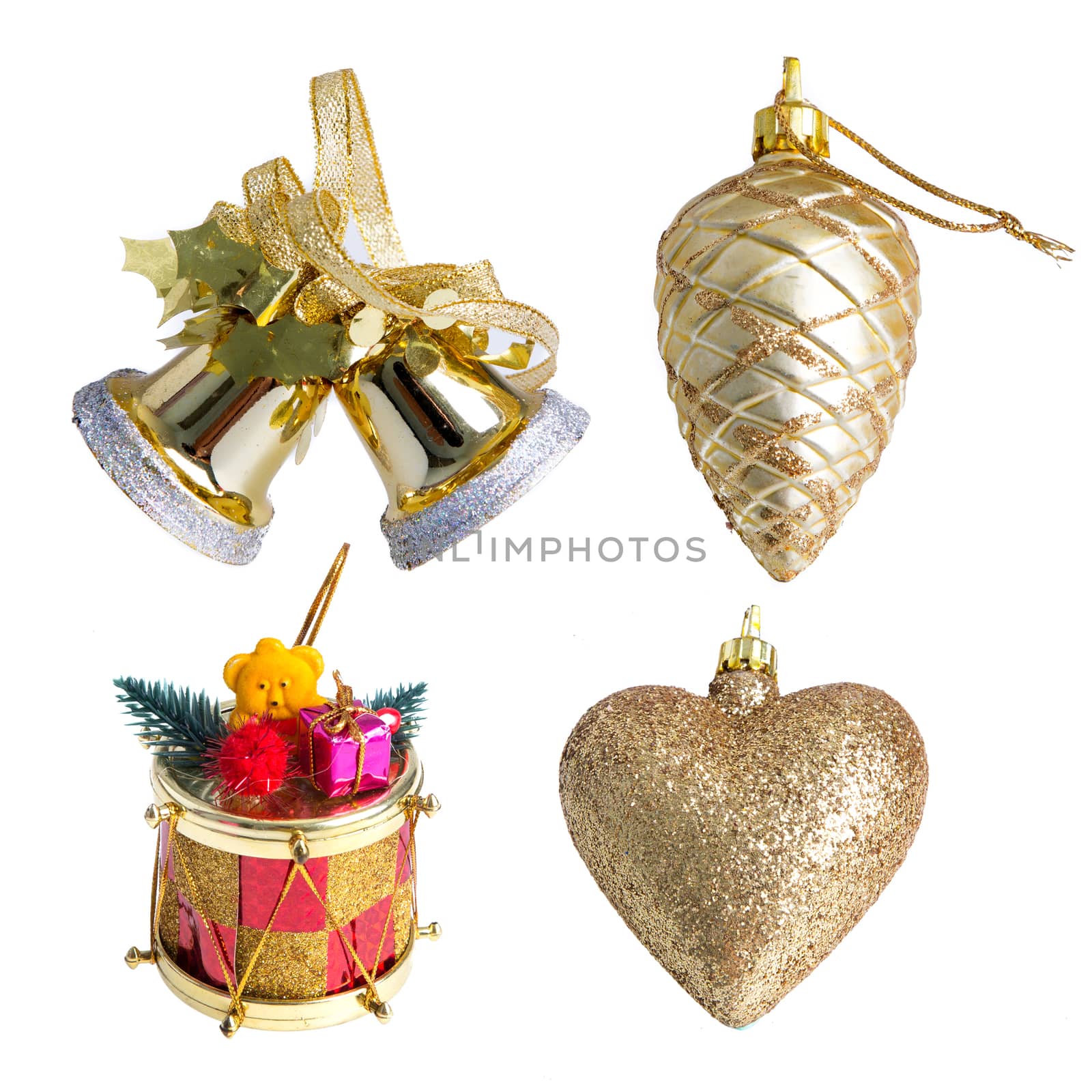 Christmas ornament, isolated on white background