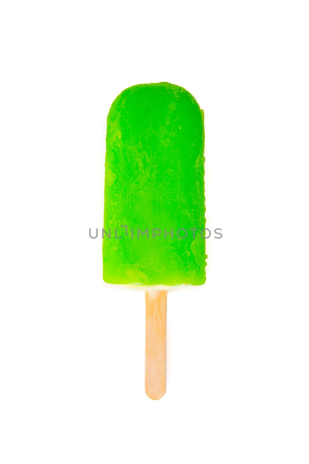 ice cream popsicle isolated on white background by tehcheesiong