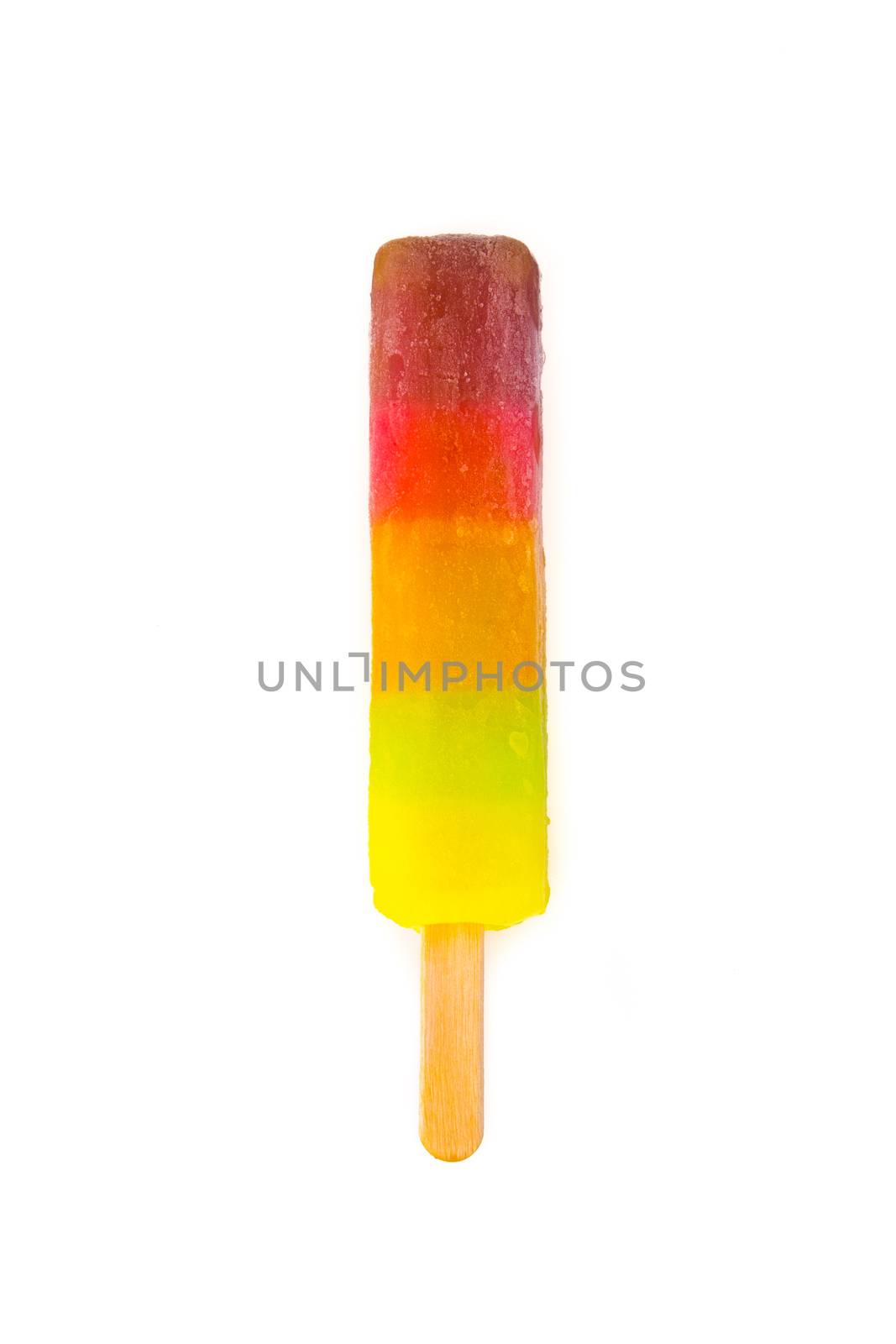 ice cream popsicle isolated on white background