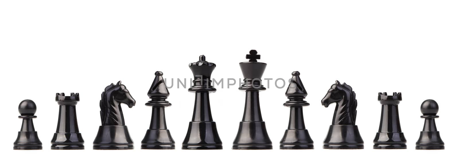 chess pieces isolated on white background by tehcheesiong