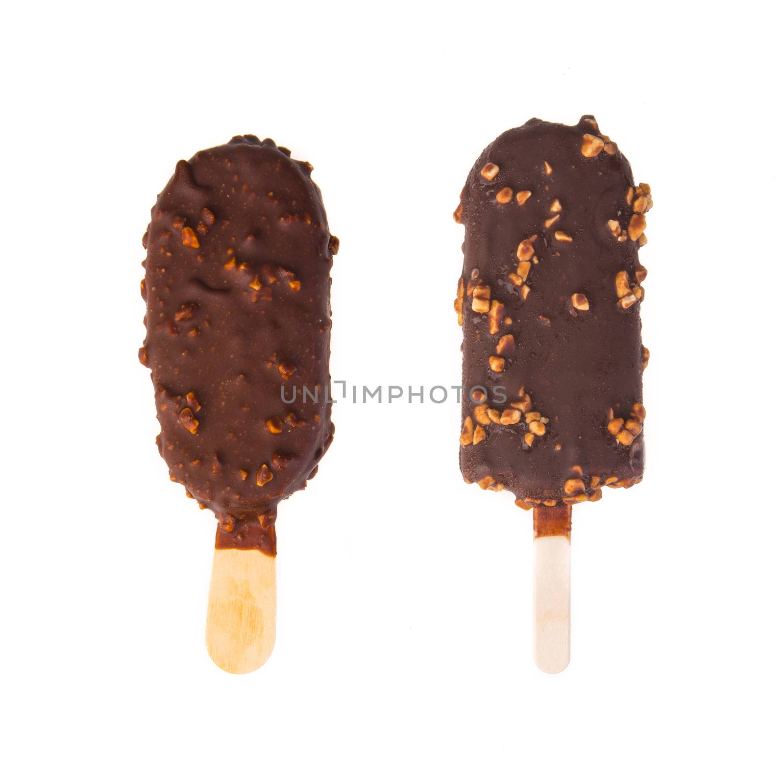 ice cream popsicle isolated on white background by tehcheesiong