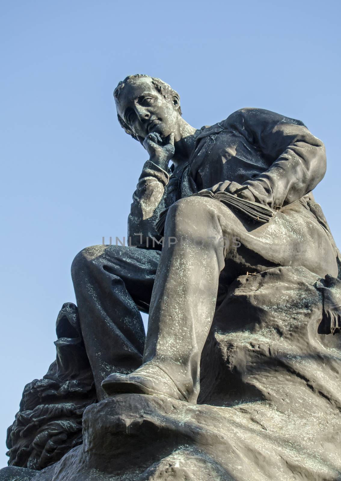 Byron Statue, Park Lane, London by BasPhoto