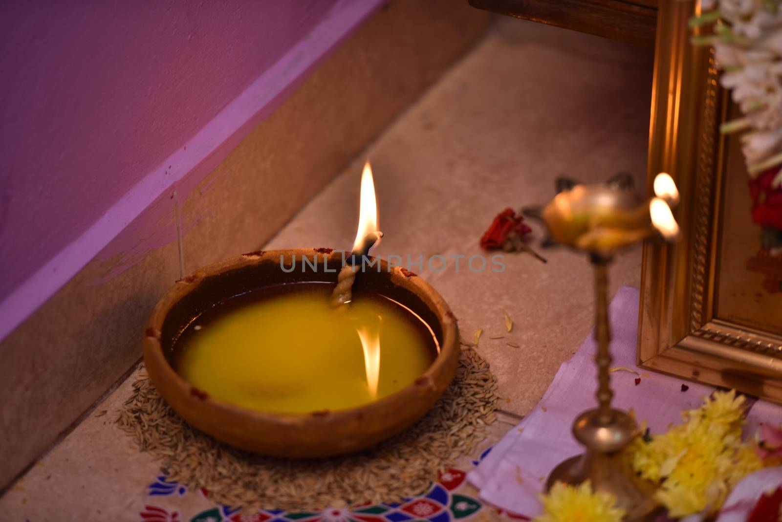Hindu prayer at home