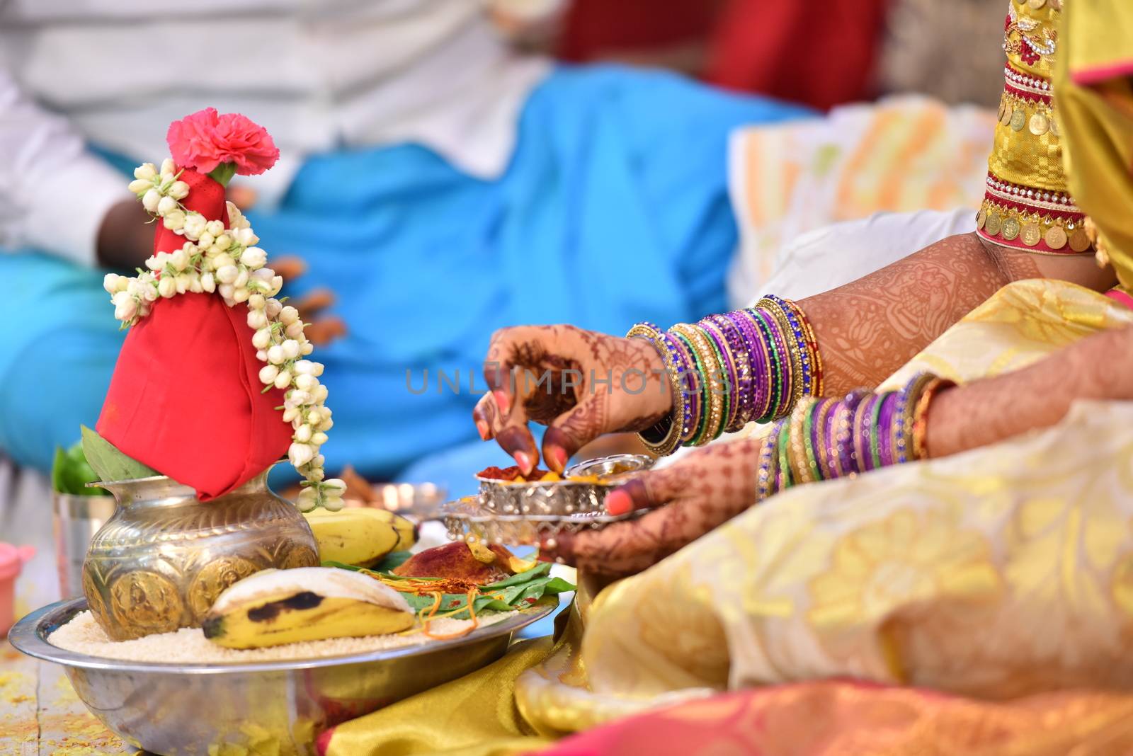 Traditional Hindu wedding ceremony