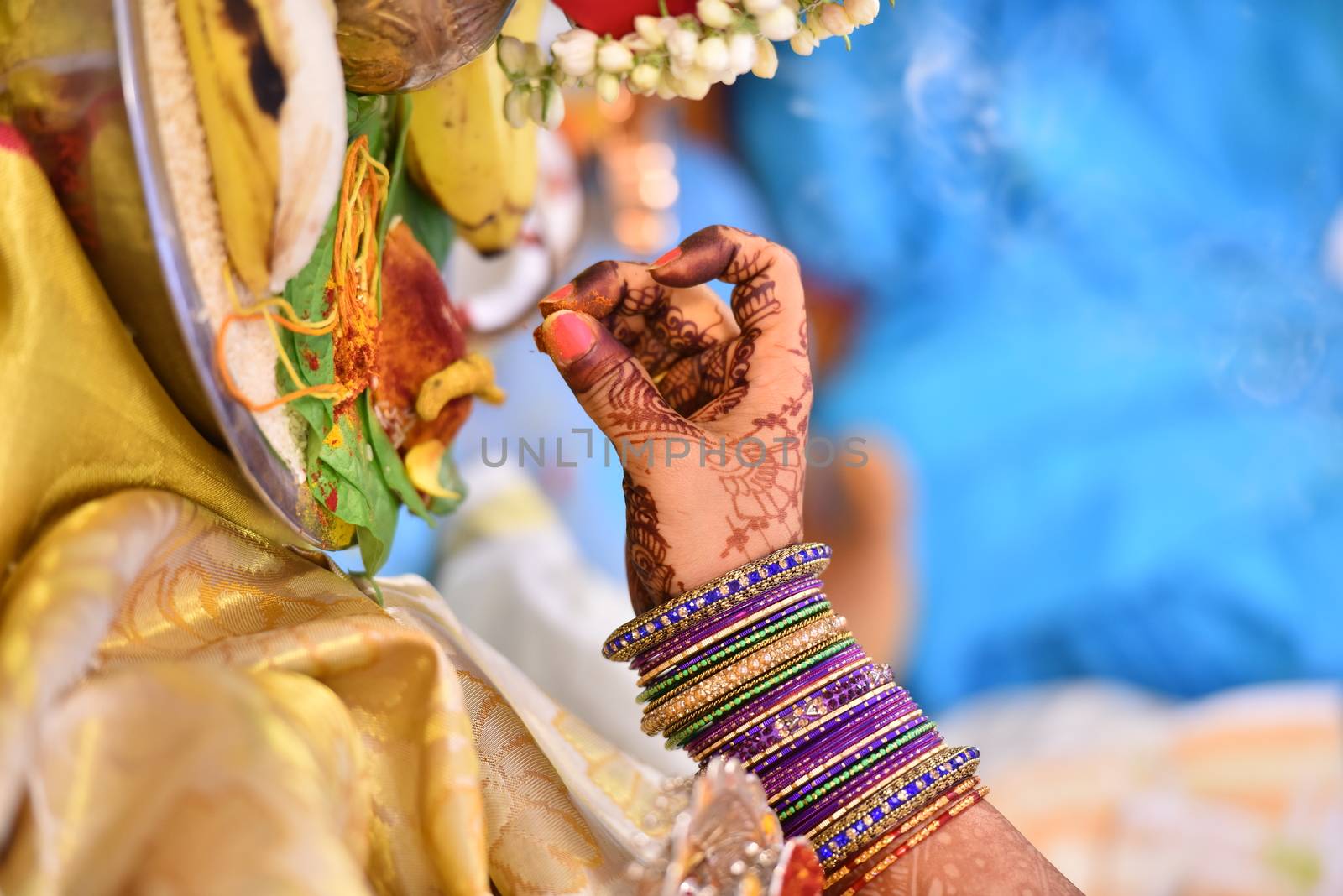 Traditional Hindu wedding ceremony