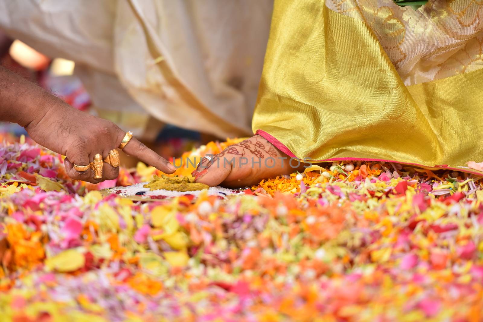 Traditional Hindu wedding ceremony