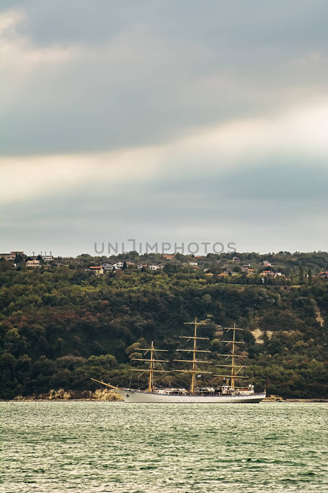 Sailing Ship in the Black Sea, Bulgaria