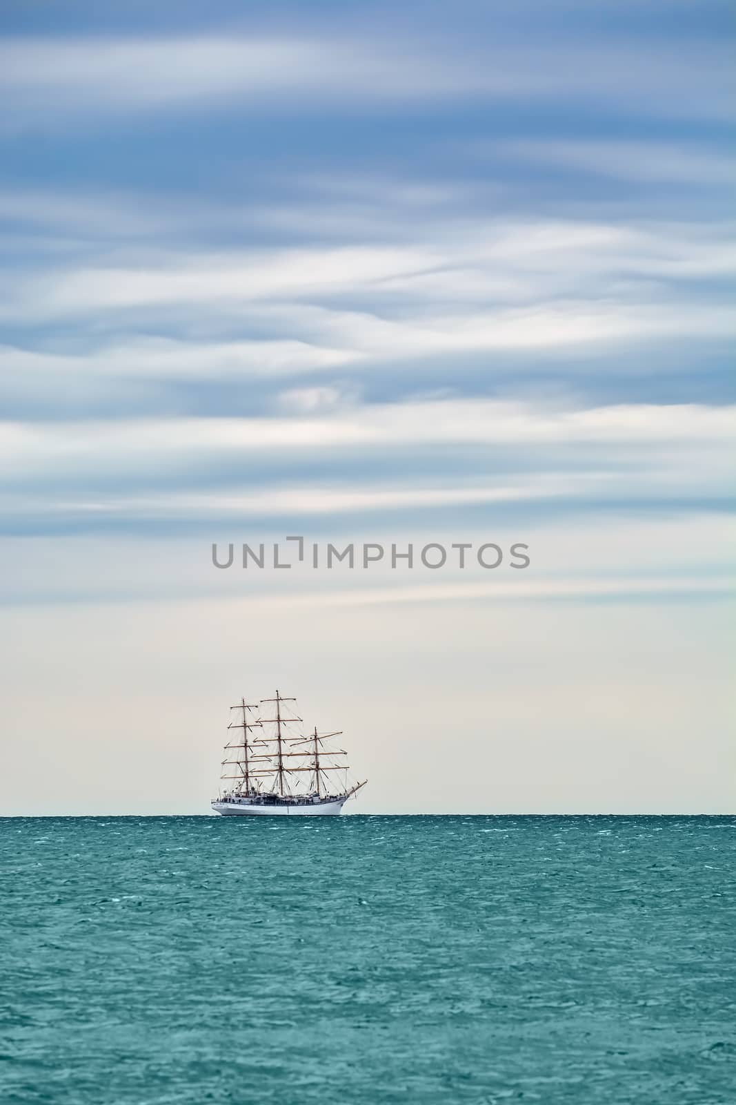 Sailing Ship in the Black Sea, Bulgaria