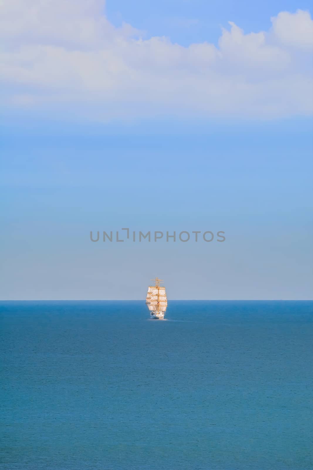 Sailing Ship in the Black Sea, Bulgaria