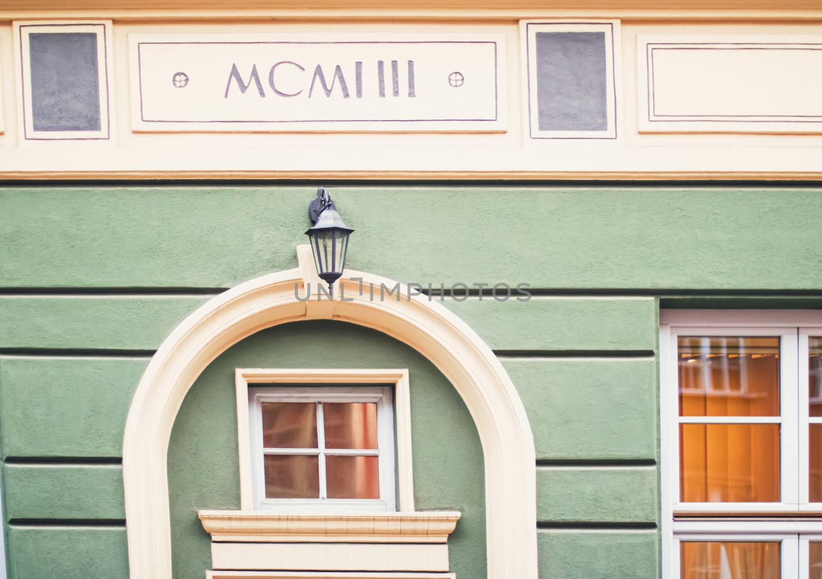 Detail of a historical building in the Old Town in Gdansk, Poland by Anneleven