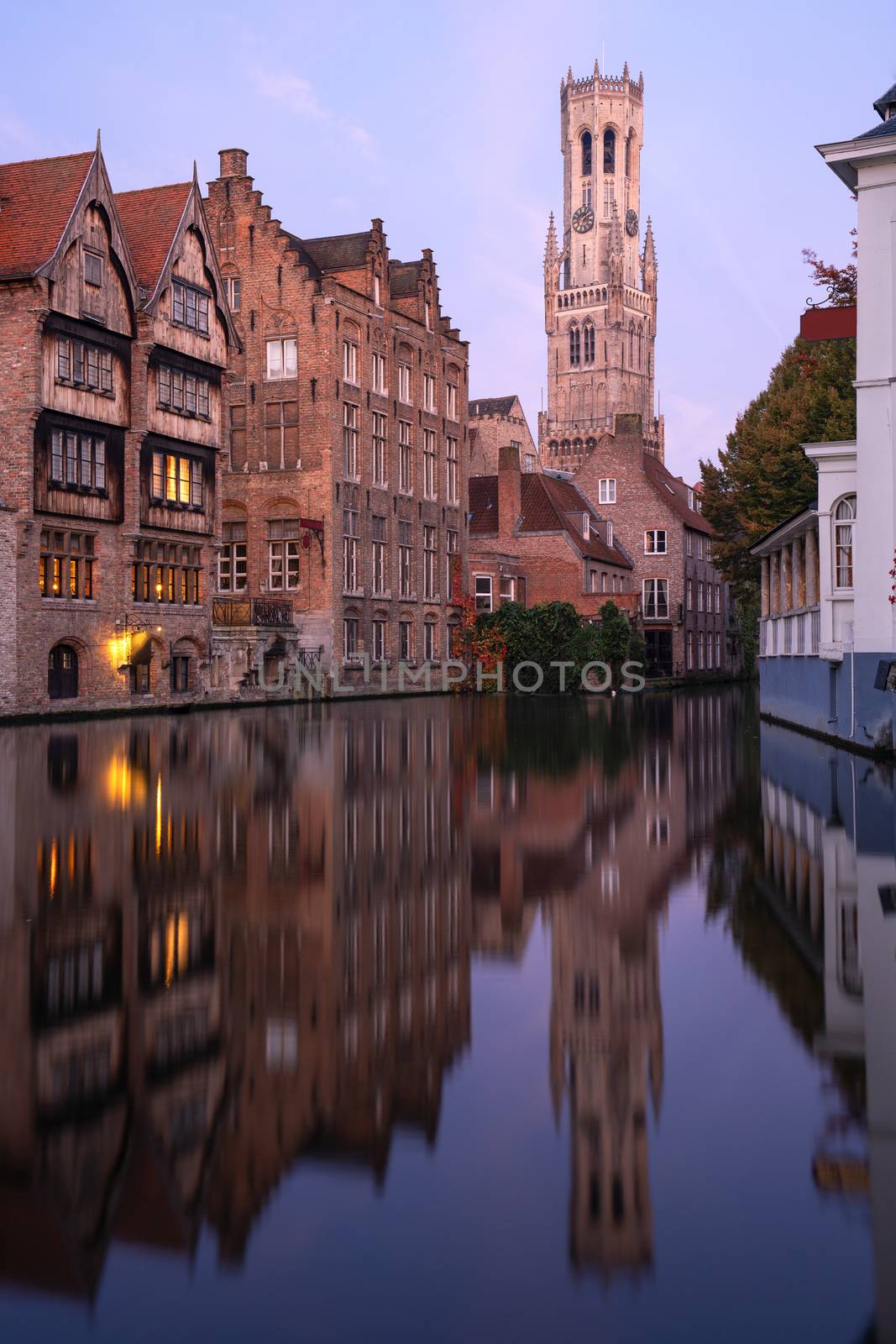 Early morning in Bruges, Belgium by alfotokunst