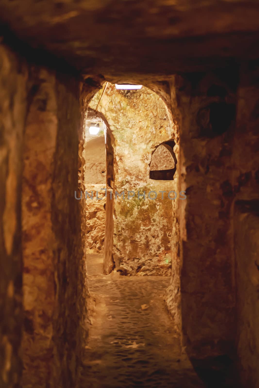 Ancient christian cemetery catacombs of Saint Paul. Famous historical landmark in Rabat, Malta.