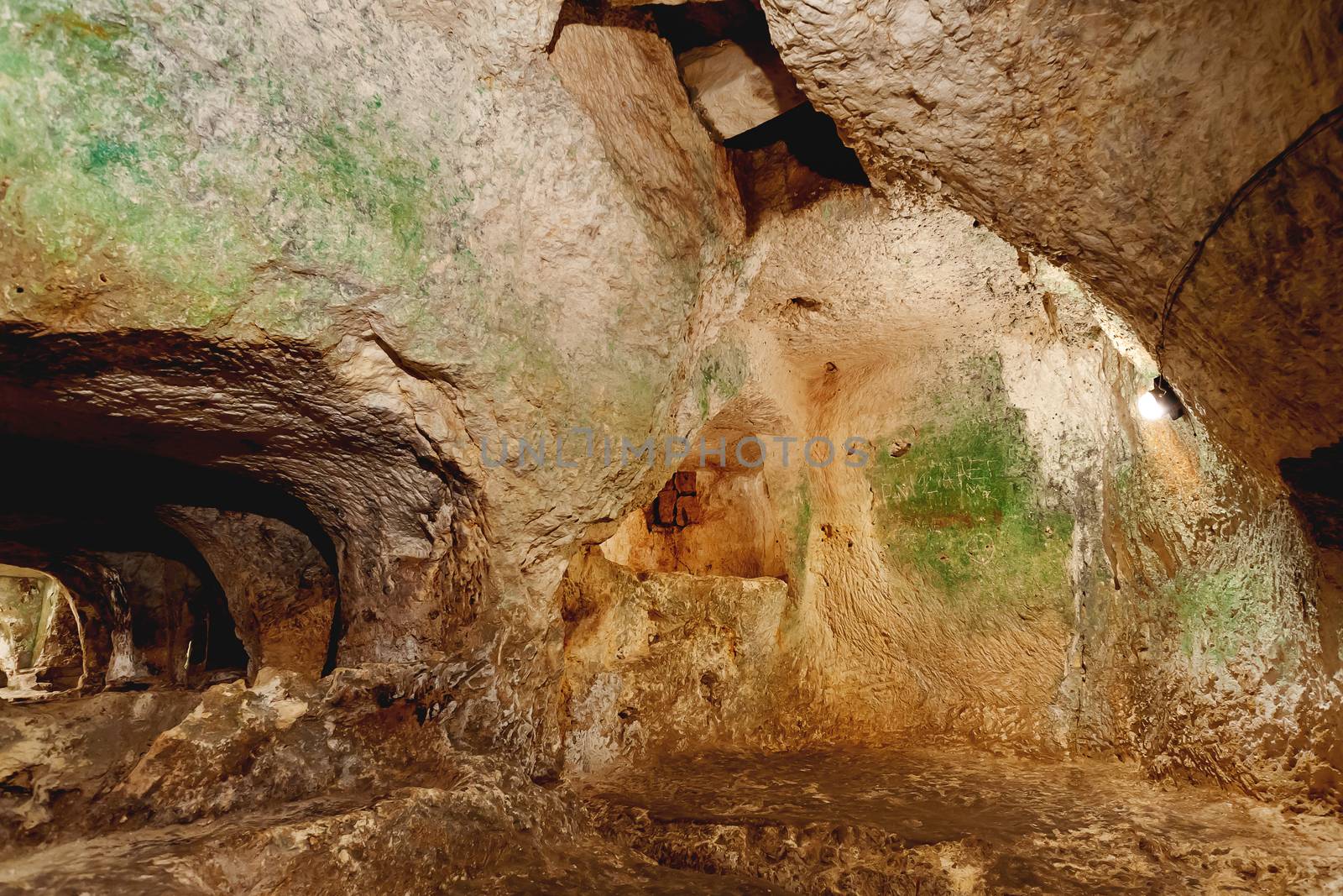 Ancient christian cemetery catacombs of Saint Paul. Famous historical landmark in Rabat, Malta.